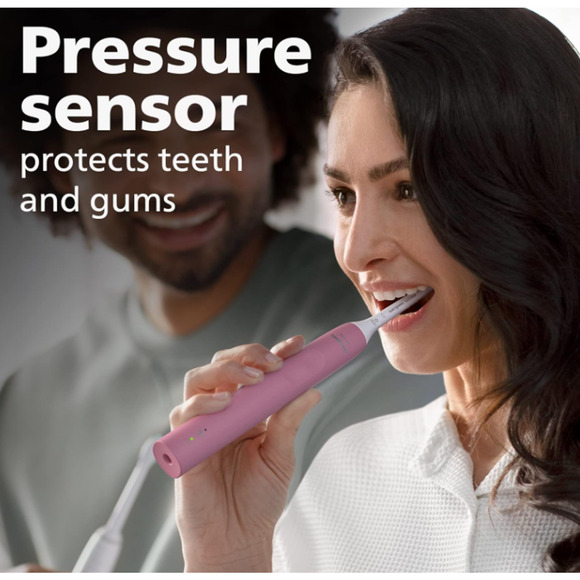 Philips Sonicare 3100 Rechargeable Electric Toothbrush Pressure Sensor Pink NEW - Picture 2 of 9